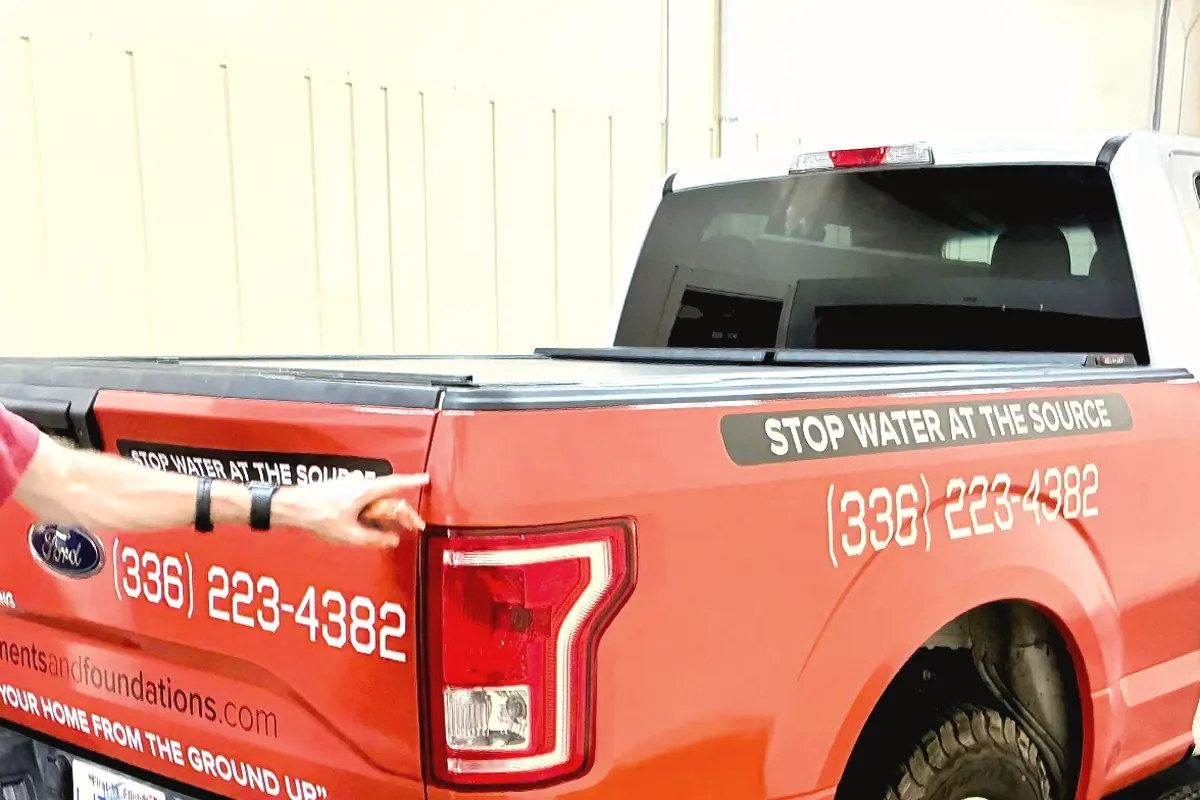 Basement & Foundation Solutions wrapped Ford F-150